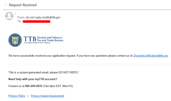 email notification