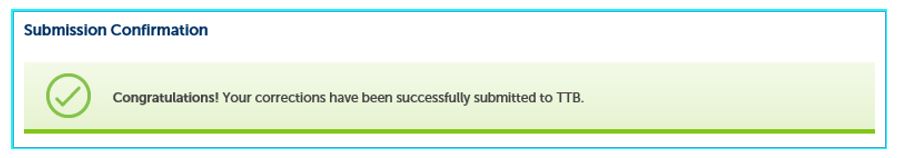 Permits Online screenshot 10: You will also receive the following Submission Confirmation message.