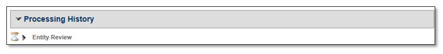 Permits Online screenshot 14: Select the arrow next to either “Entity Review,” "Initial Review," "Specialist Review," or "Manager Disposition," whichever…