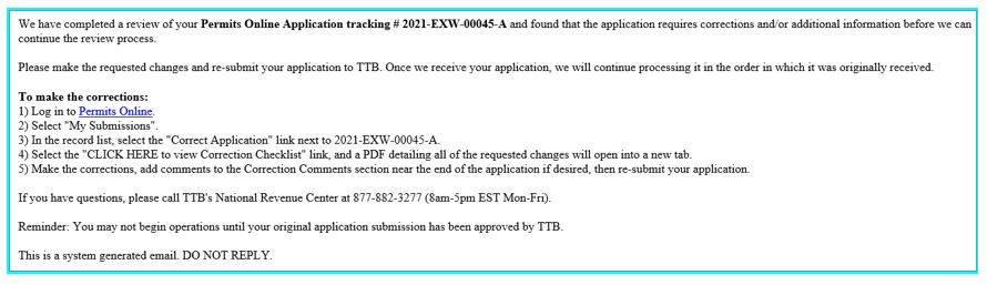Permits Online screenshot 1: You will receive a system generated email with detailed steps on how to access the application to make the necessary…
