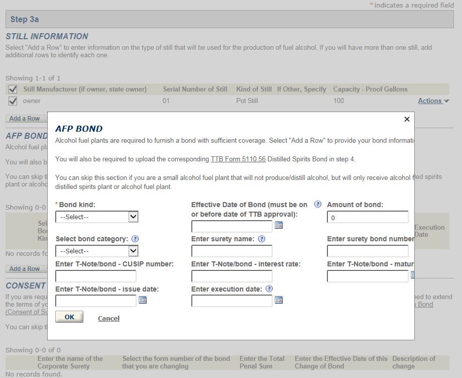 Permits Online screenshot 10: Step 1: Select amendment