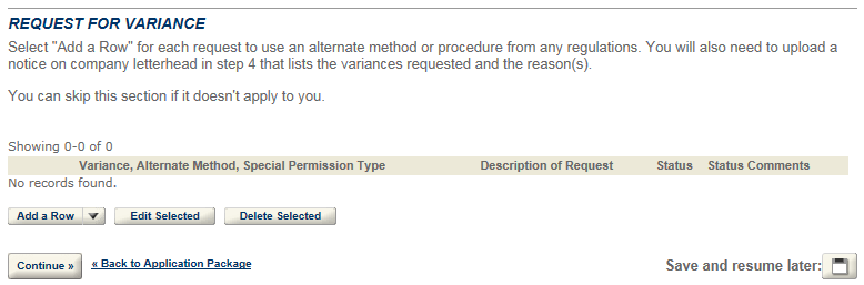 Permits Online screenshot 12: Step 3: Environmental & bond info.