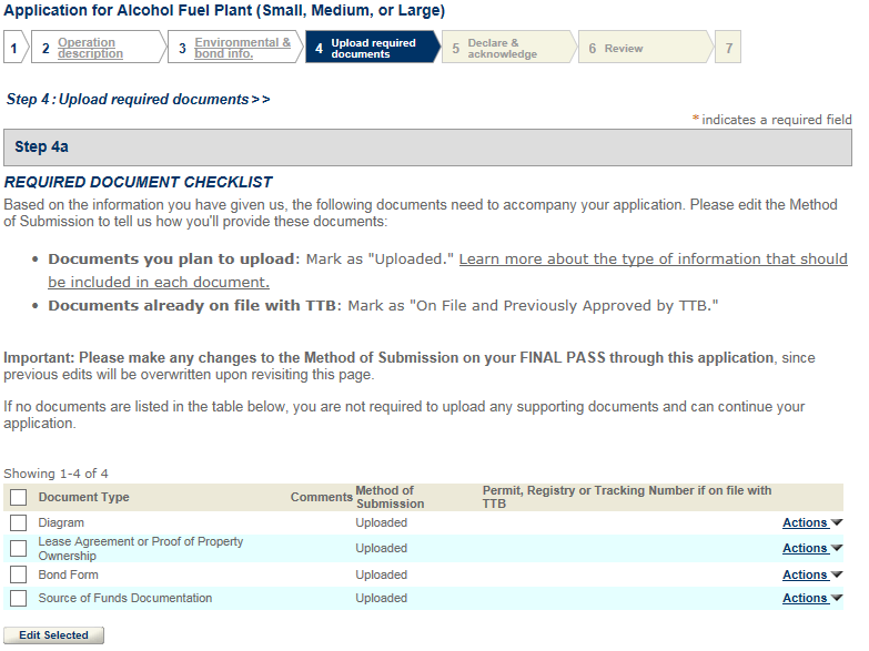 Permits Online screenshot 14: Step 4: Upload required documents
