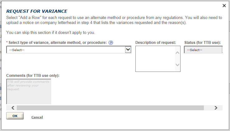 Permits Online screenshot 4: If you select "Yes" to the above questions, you will need to detail each occurrence in the textboxes provided.