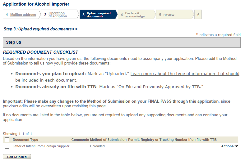 Permits Online screenshot 5: Step 3: Upload required documents