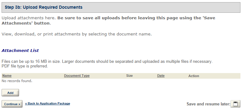 Permits Online screenshot 6: Step 3: Upload required documents