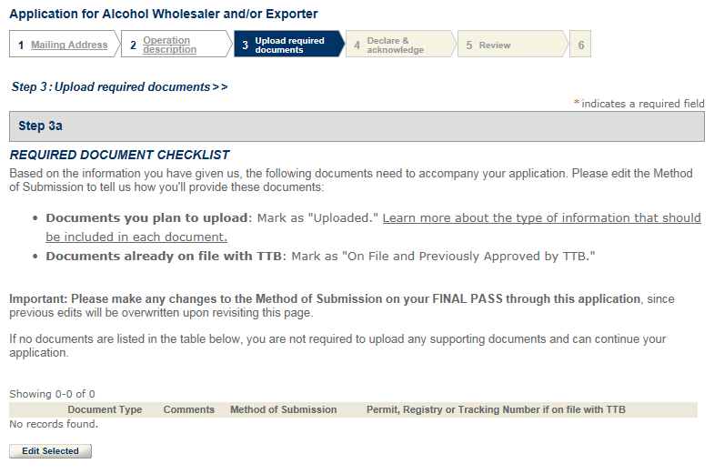 Permits Online screenshot 8: Step 3: Upload required documents