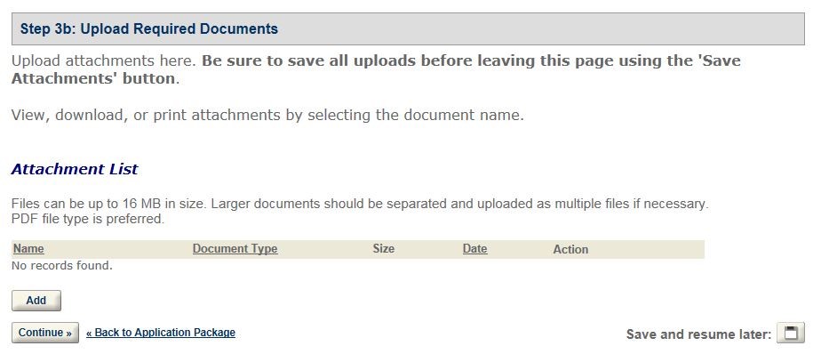 Permits Online screenshot 8: Step 1: Select amendment