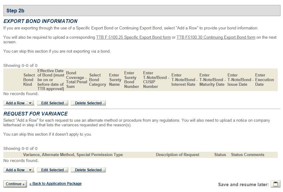 Permits Online screenshot 5: Step 1: Select amendment