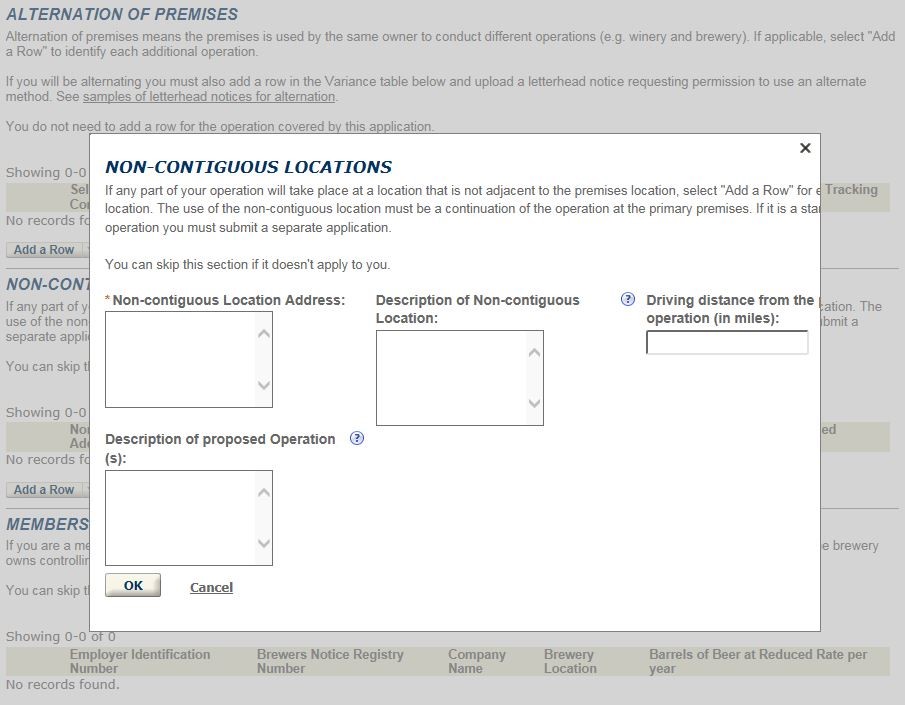 Permits Online screenshot 14: Step 1: Select amendment