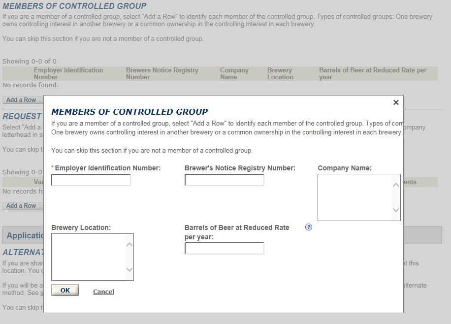 Permits Online screenshot 16: Step 1: Select amendment