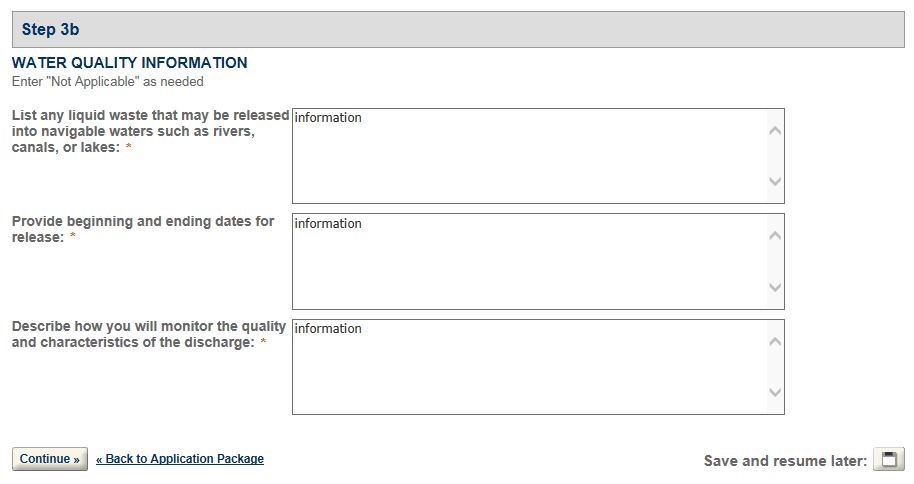 Permits Online screenshot 19: Step 1: Select amendment