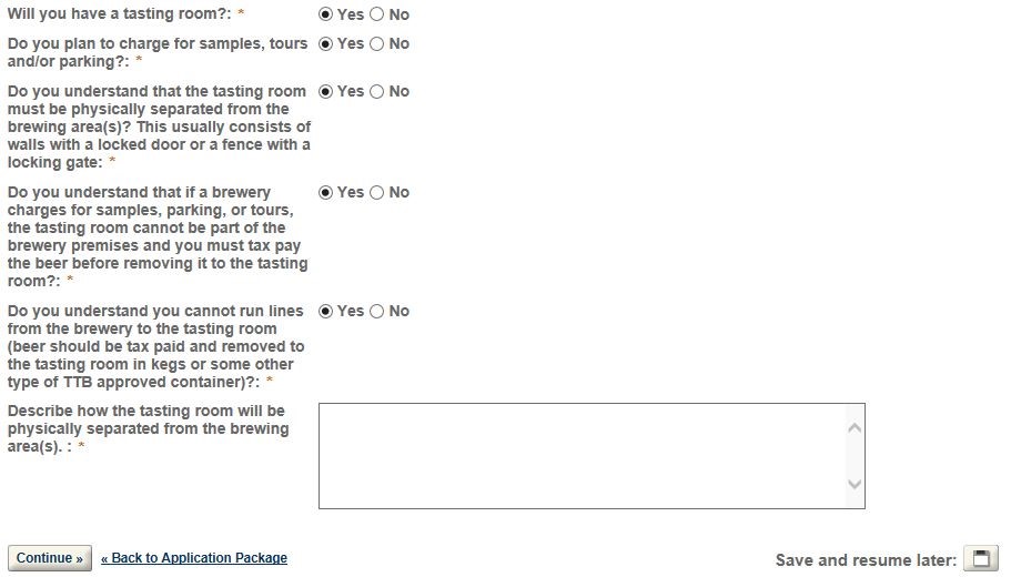 Permits Online screenshot 7: Step 1: Select amendment