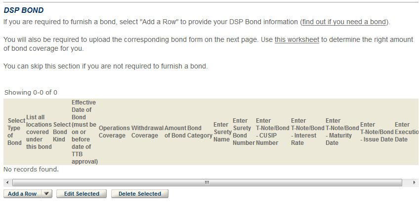 Permits Online screenshot 15: Step 3: Environmental & bond info.