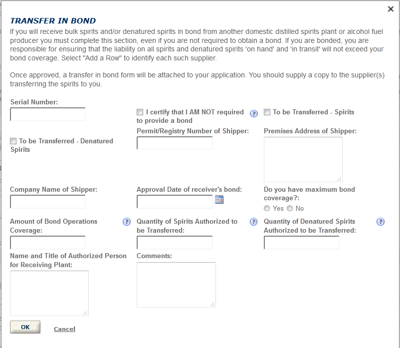 Permits Online screenshot 18: Step 3: Environmental & bond info.