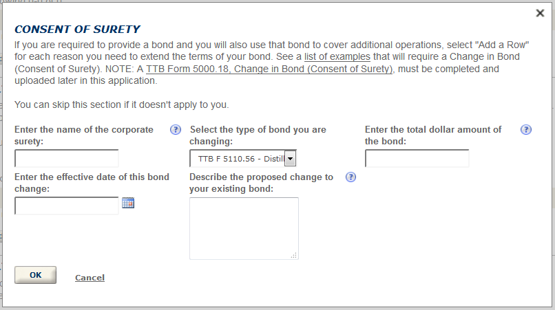 Permits Online screenshot 20: Step 3: Environmental & bond info.