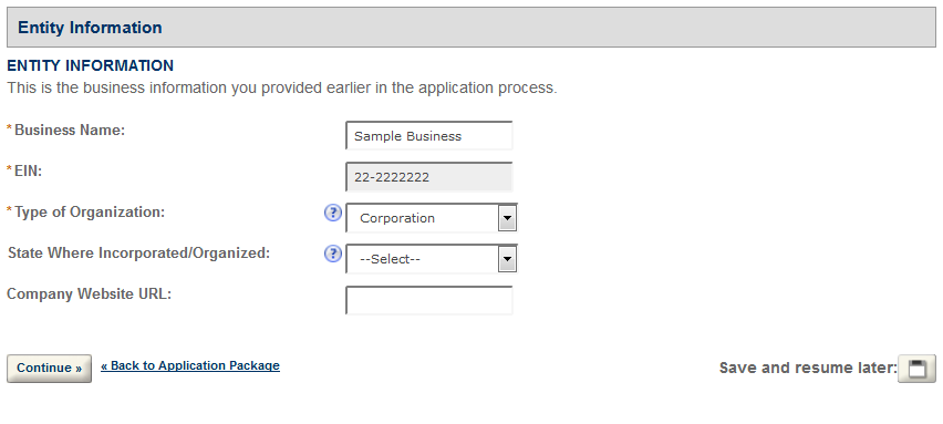 Permits Online screenshot 4: Step 1: Select amendment
