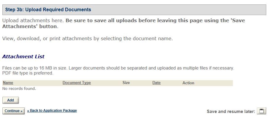 Permits Online screenshot 11: Step 3: Upload required documents