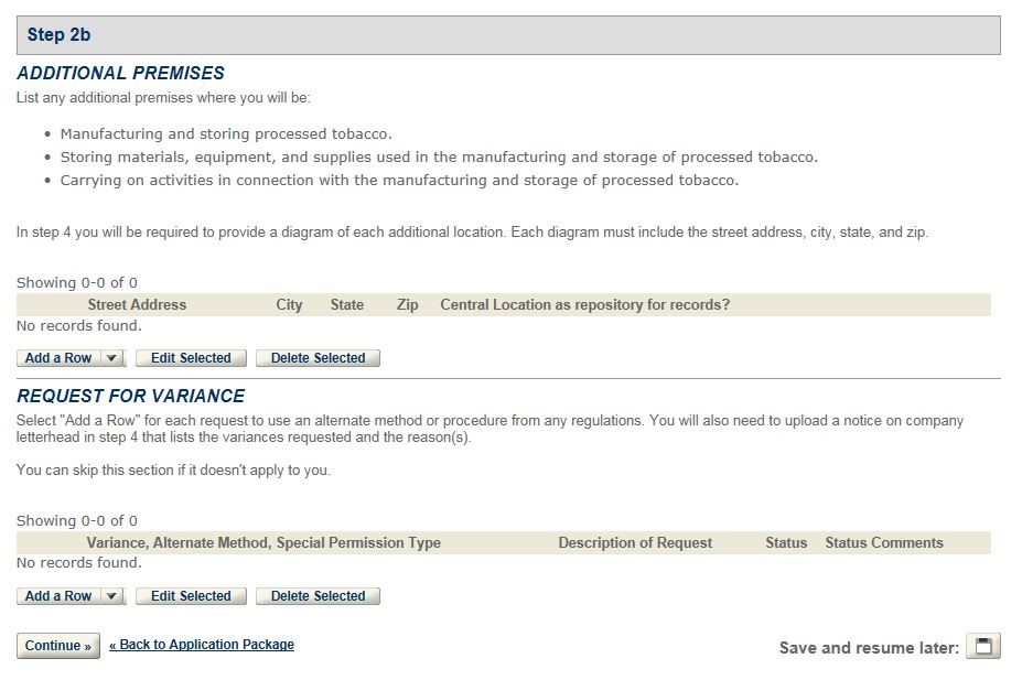 Permits Online screenshot 7: Step 2: Operation description