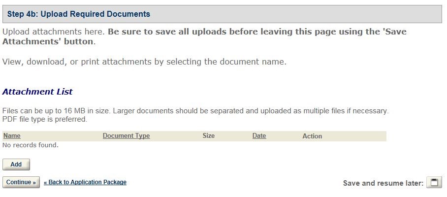 Permits Online screenshot 16: Step 4: Upload required documents
