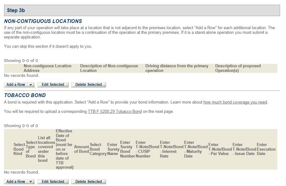 Permits Online screenshot 9: Step 3: Environmental & Bond info.