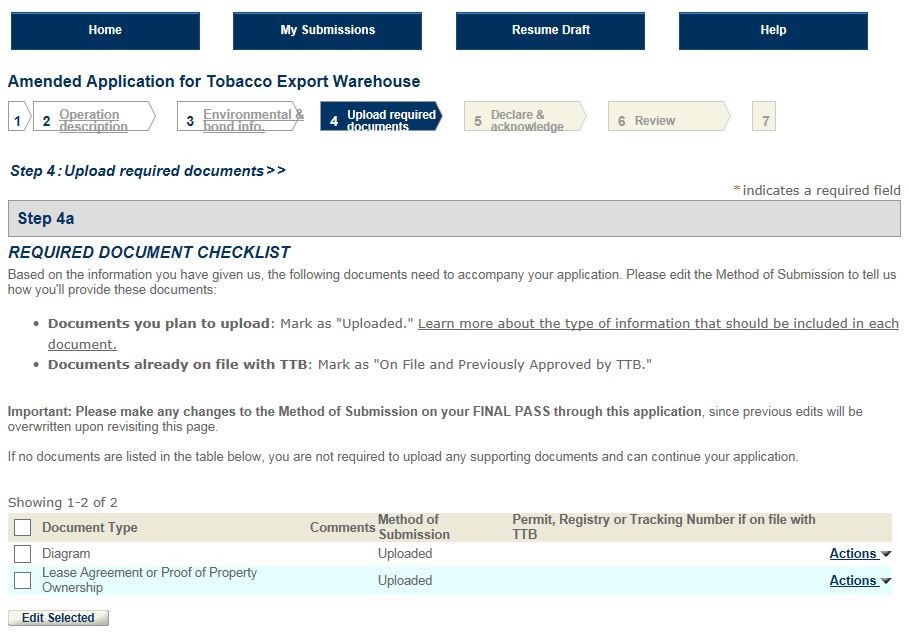 Permits Online screenshot 14: Step 4: Upload required documents