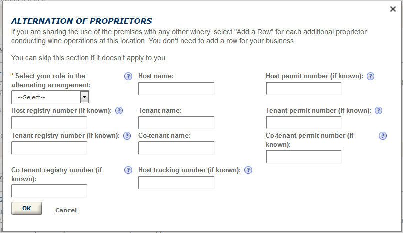 Permits Online screenshot 10: Step 2: Operation description