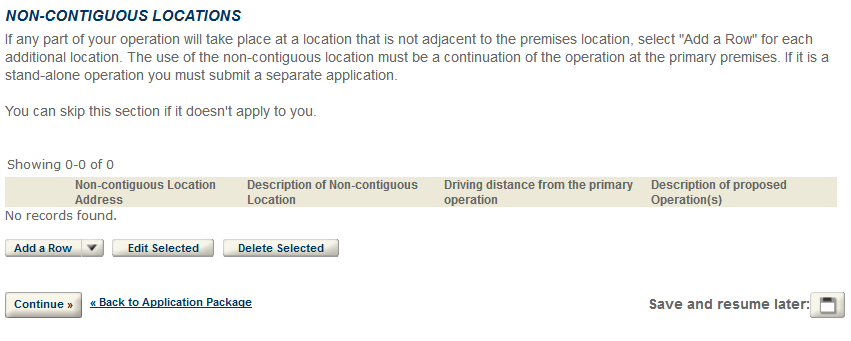 Permits Online screenshot 13: Step 2: Operation description