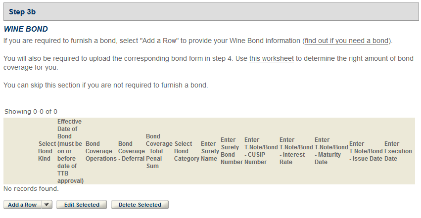 Permits Online screenshot 16: Step 3: Environmental & bond info