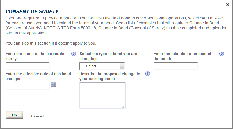 Permits Online screenshot 19: Step 3: Environmental & bond info