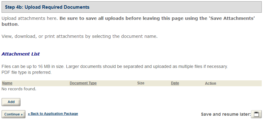 Permits Online screenshot 23: Step 4: Upload required documents