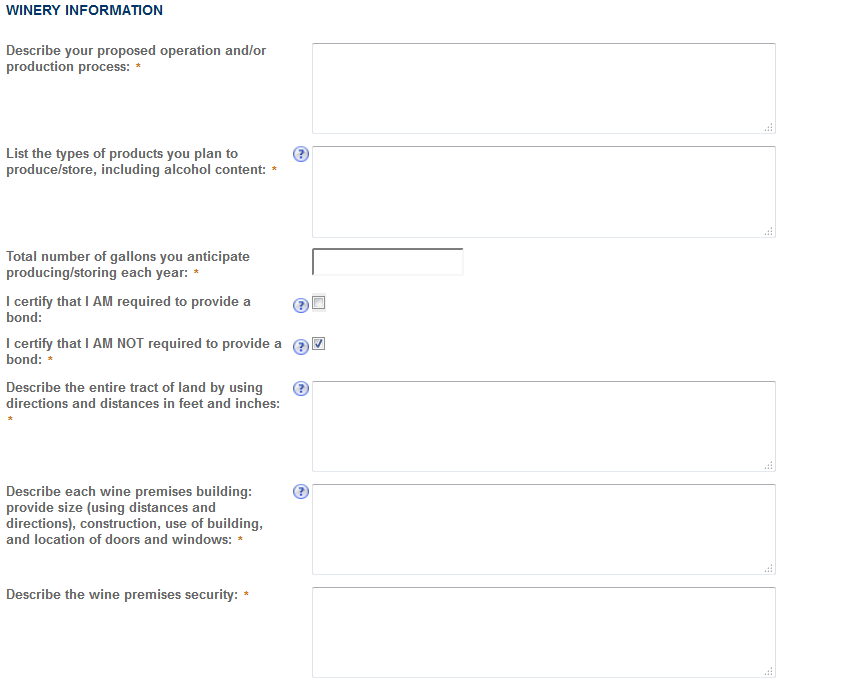 Permits Online screenshot 7: Step 2: Operation description