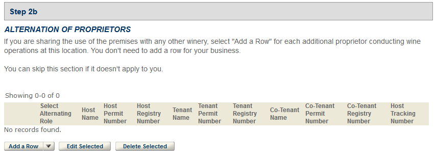 Permits Online screenshot 9: Step 2: Operation description