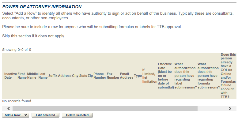 Permits Online screenshot 7: Anyone authorized to act on behalf of the business, including the person submitting the application package, must also be…
