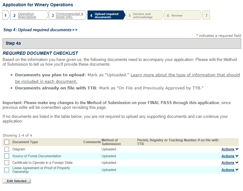 Permits Online screenshot 18: Step 4: Upload required documents