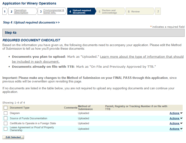 Permits Online screenshot 18: Step 4: Upload required documents