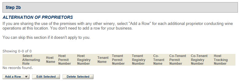 Permits Online screenshot 5: Step 2: Operation description