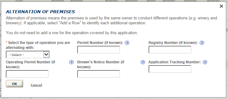 Permits Online screenshot 8: Step 2: Operation description