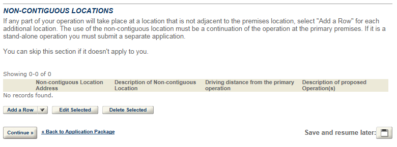 Permits Online screenshot 9: Step 2: Operation description