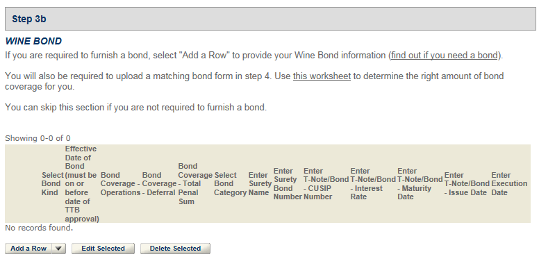 Permits Online screenshot 10: If your winery is in a residential building, you will need to answer additional questions.