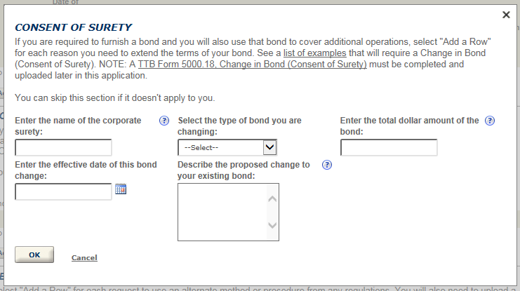 Permits Online screenshot 13: If your winery is in a residential building, you will need to answer additional questions.