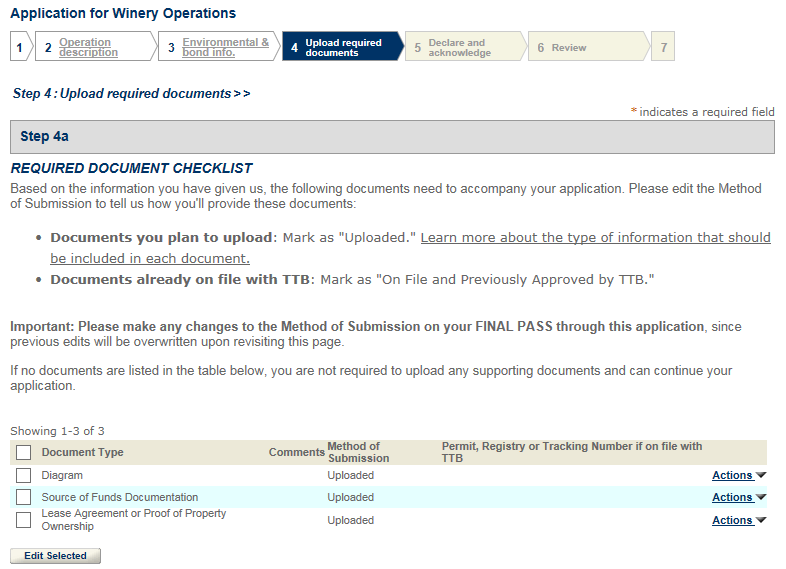 Permits Online screenshot 16: Step 4: Upload required documents