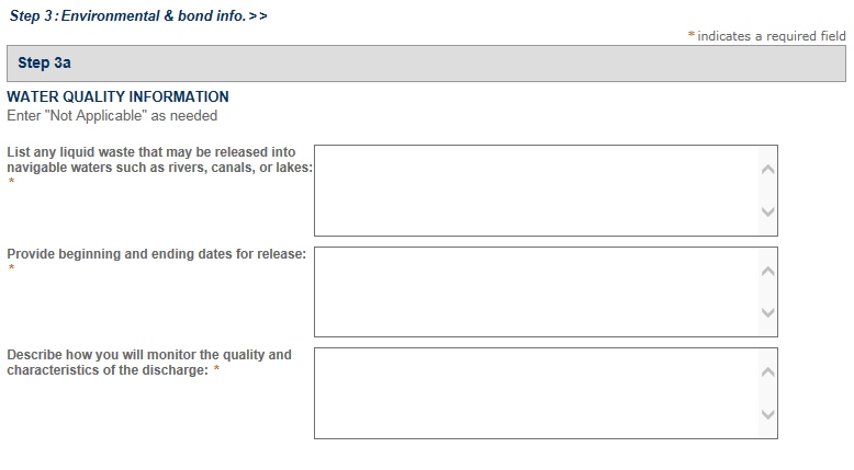 Permits Online screenshot 9: If your winery is in a residential building, you will need to answer additional questions.