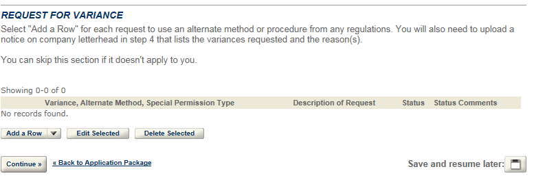 Permits Online screenshot 16: Step 3: Environmental & bond info.