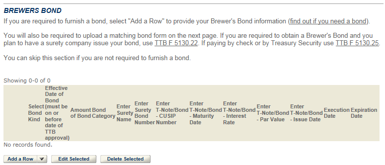 Permits Online screenshot 19: Step 3: Environmental & bond info.