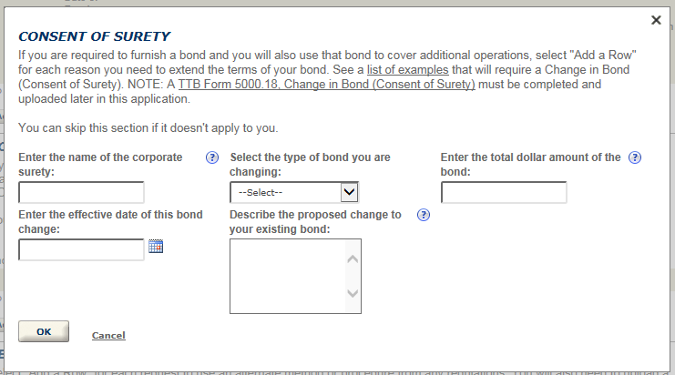 Permits Online screenshot 22: Step 3: Environmental & bond info.