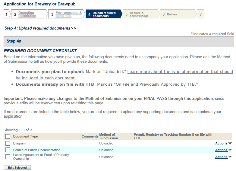 Permits Online screenshot 25: Step 4: Upload required documents