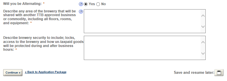 Permits Online screenshot 9: Step 3: Environmental & bond info.