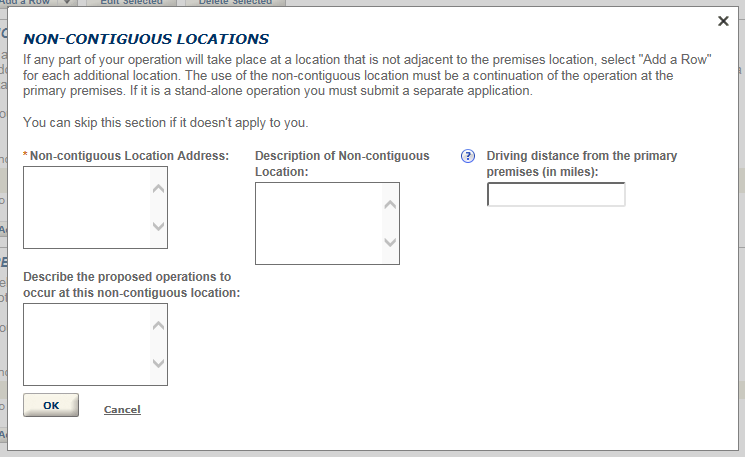 Permits Online screenshot 22: Step 3: Environmental & bond info.