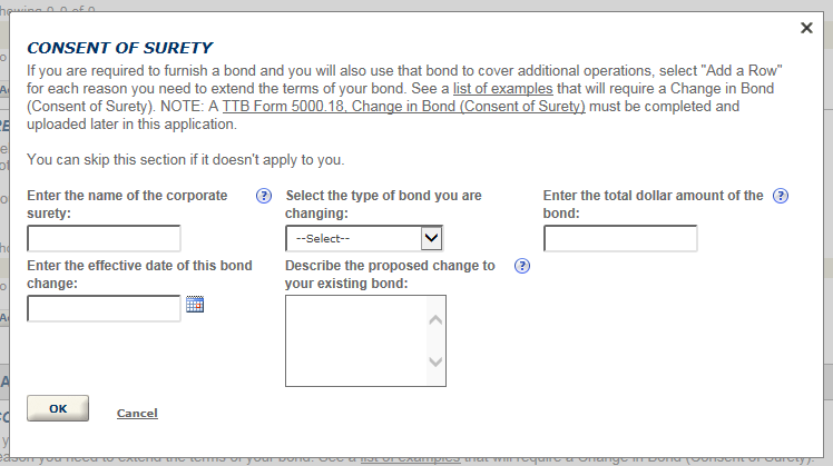Permits Online screenshot 26: Step 3: Environmental & bond info.